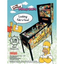 The Simpsons Pinball Party Flyer